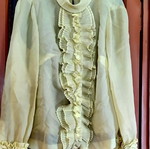 Silk shirt used in yellow color size L
