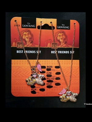 Σετ κολιέ Disney The Lion King Best Friends καινούργιο (2 τεμάχια)