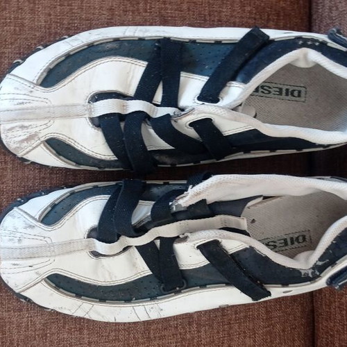 Diesel men's shoes used, size 42, white and blue