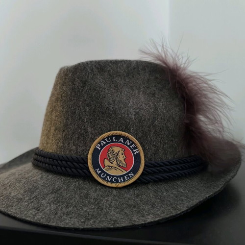 Paulaner vintage hat new, gray, size L/XL