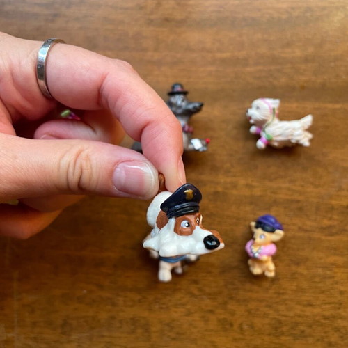 Kinder surprise City dogs figures used, pack of 6