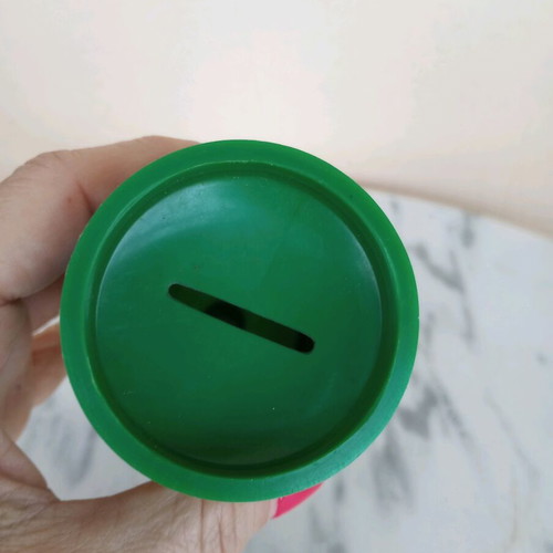 Vintage children's piggy bank like new with environmental message
