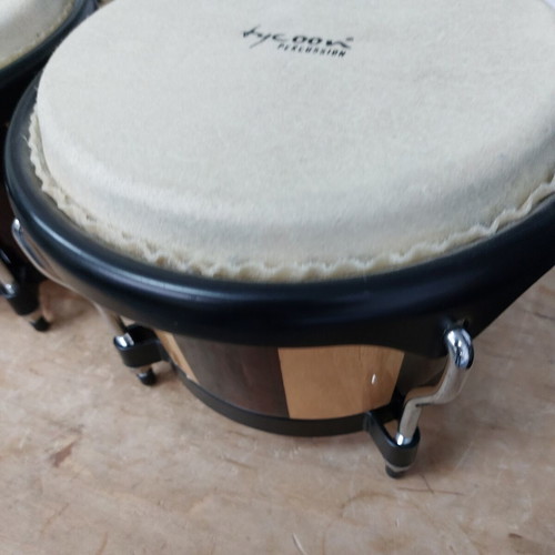 Tycoon Percussion Bongos Artist Series with Turkey Splash Cymbal 12" new