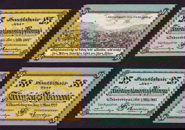 Germany 25-50 Pfennig Set 2 Notgeld 1921  ECKARTSBURG (Нот016)