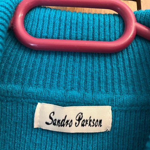 Sandra Jackson knitted turtleneck petrol like new