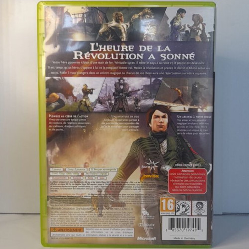 Fable III Xbox 360 game, French version, complete with manual