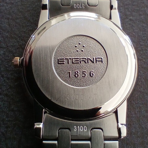 Eterna 3100 men's watch like new, steel and 18k gold plated