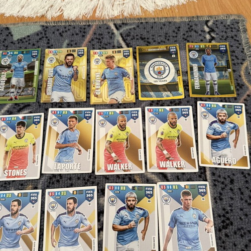 Adrenalyn XL Manchester City cards used, set