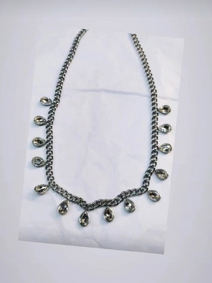 Necklace new, stainless steel silver color
