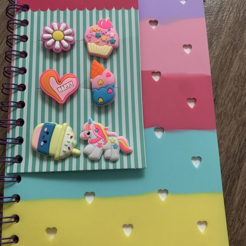 Spiral notebook with pins new