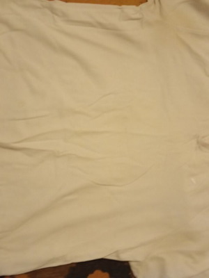 Zegna T-shirt used, white, size XL with signs and small tear