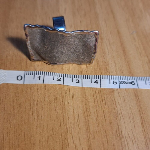 Silver ring rectangular shape like new