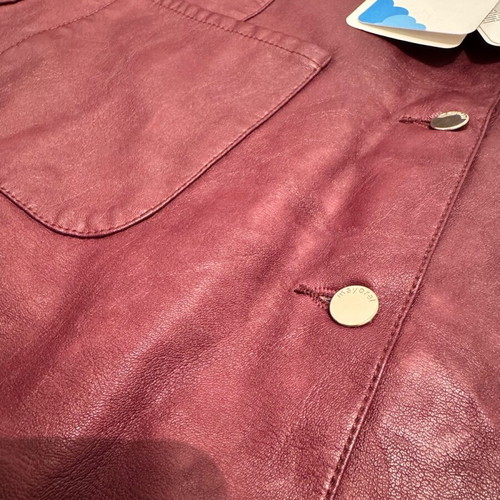 Mayoral Kids Leather Skirt Solid Burgundy New