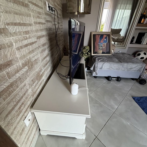 IKEA LIATORP TV stand, white, 145×49×45 cm