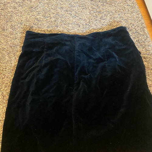 Mini velvet skirt Zara like new, black, size S