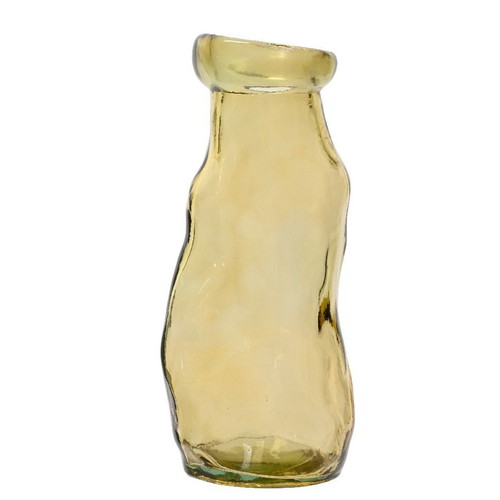 Decorative Glass Vase Asymmetric new from recycled glass 25 cm