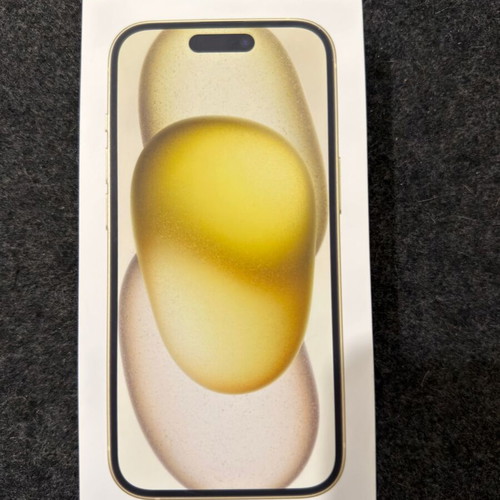 iPhone 15 Yellow box new, genuine Apple packaging
