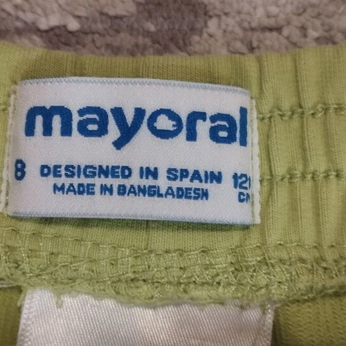 Mayoral Light Green Shorts for Girl 8 Years 128 cm Like New