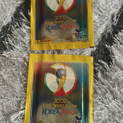 World Cup 2002 FIFA Panini stickers pack new, 2 packets