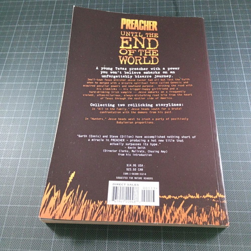 Preacher Until the End of the World 1997 used DC Comics book