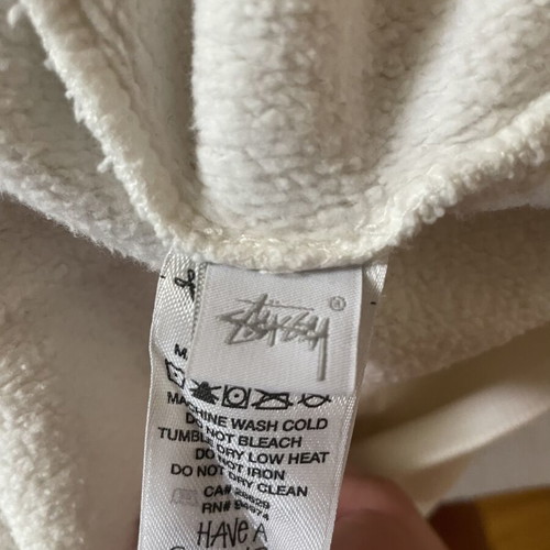 Stussy 8 Ball Hoodie new without tags, tie dye, size M, white beige