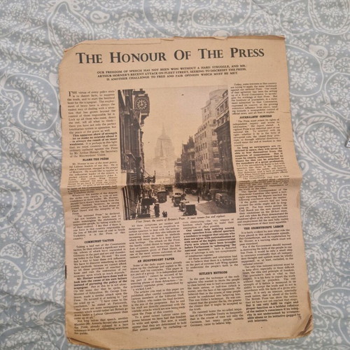 New York Times vintage newspaper used