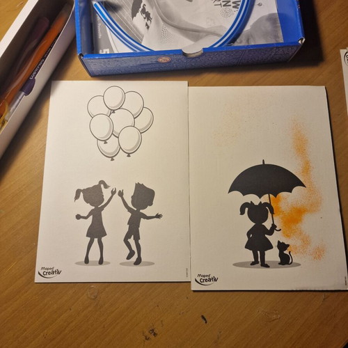 Maped children's airbrush set used