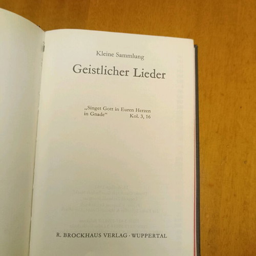 Geistliche Lieder religious hymns book used, hardcover