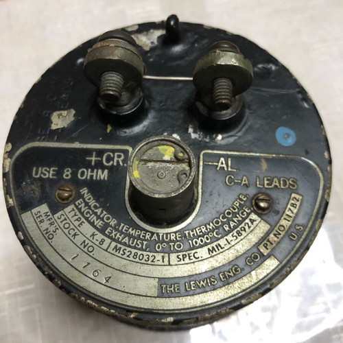 Aircraft Exhaust Gas Temperature Gauge used