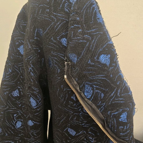 Handmade vintage dress unfinished used, size large, black