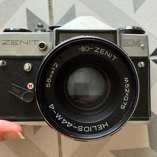 Zenit-E camera with Helios-44-2 58mm f/2 lens used