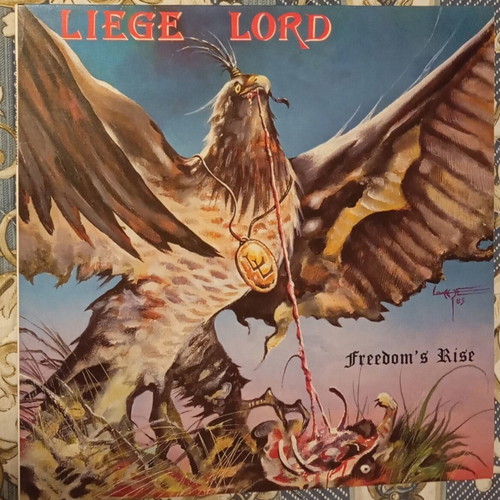 Liege Lord Freedom's Rise vinyl record 1985 first edition metal