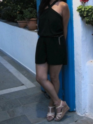 Stradivarius mini jumpsuit used, black, size M