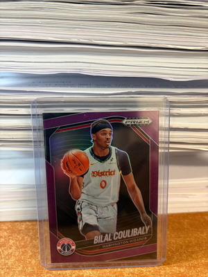 Bilal Coulibaly 2024-25 Panini Prizm Black Purple Washington Wizards Card #147 new