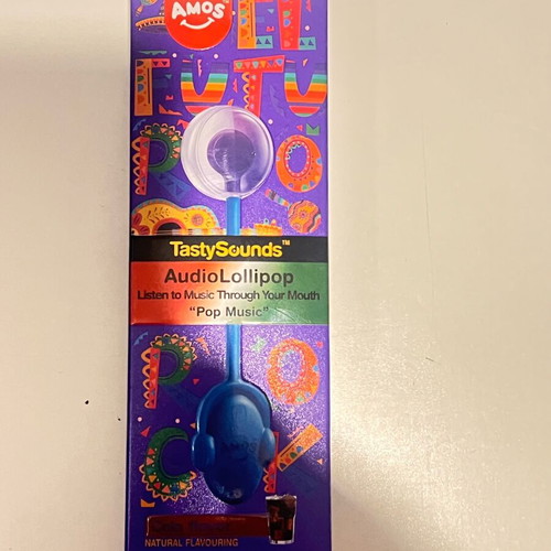 Amos TastySounds Audio Lollipop with Cola Flavor and Music
