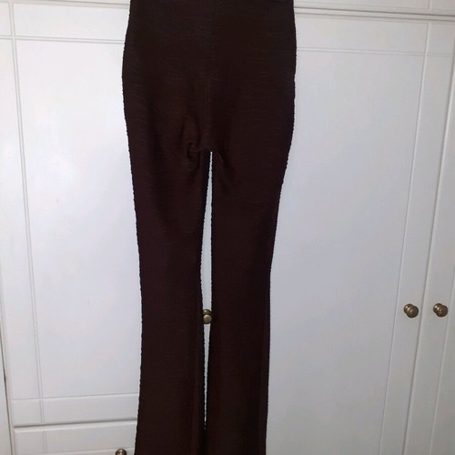 Bershka women's brown shiny pants like new, size S