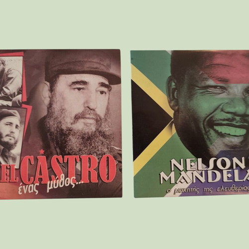 VCD Fidel Castro and Nelson Mandela biography set used