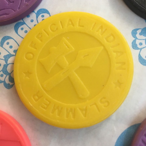 Hoppies tokens like new, set of 5 from the 90s