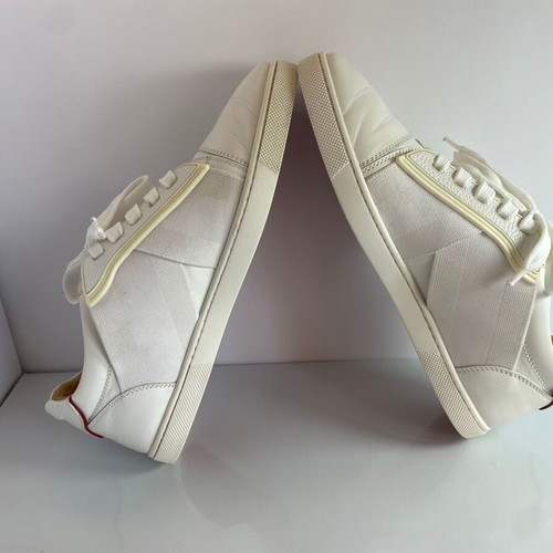 Christian Louboutin leather sneakers like new, size 38, white