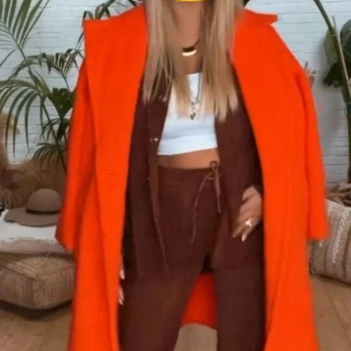 Dress2unDress oversized orange coat