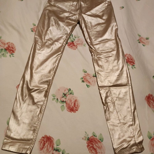 Gold Pull & Bear pants like new, five-pocket skinny fit