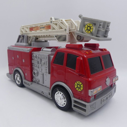 Matchbox fire engine toy truck used, red and gray