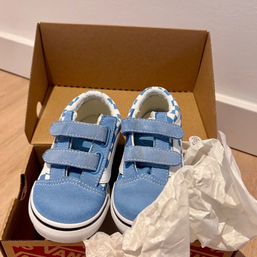 Vans Old School baby shoes used, size 23.5, light blue