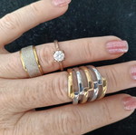 Set of 10 gold and silver jewelry pieces