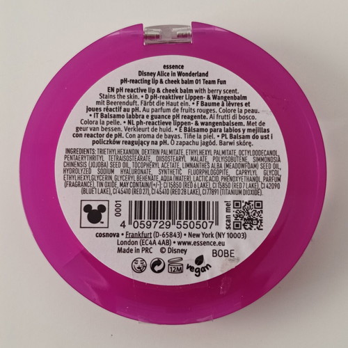 Essence Alice in Wonderland ph-reacting lip and cheek balm new