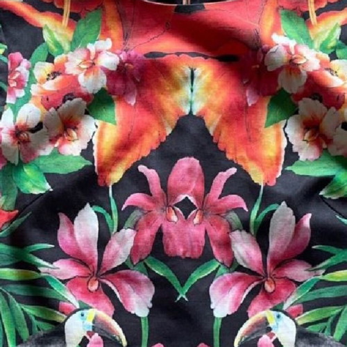 Tropical Crop blouse Ted Baker like new, multicolored, size M