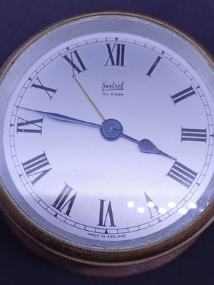 Antique Sestrel Marine Clock μεταχειρισμένο μηχανικό με κλειδί και ξυπνητήρι 8 ημερών