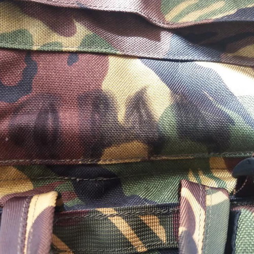 Lowe Alpine DPM Infantry Bergen Backpack used with adjustable straps and side pouches