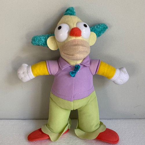 Krusty the Clown plush toy used, The Simpsons 2013, 22 cm