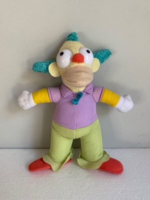 Krusty the Clown plush toy used, The Simpsons 2013, 22 cm